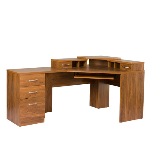 Millwood Pines Leavy Reversible LShape Desk & Reviews Wayfair